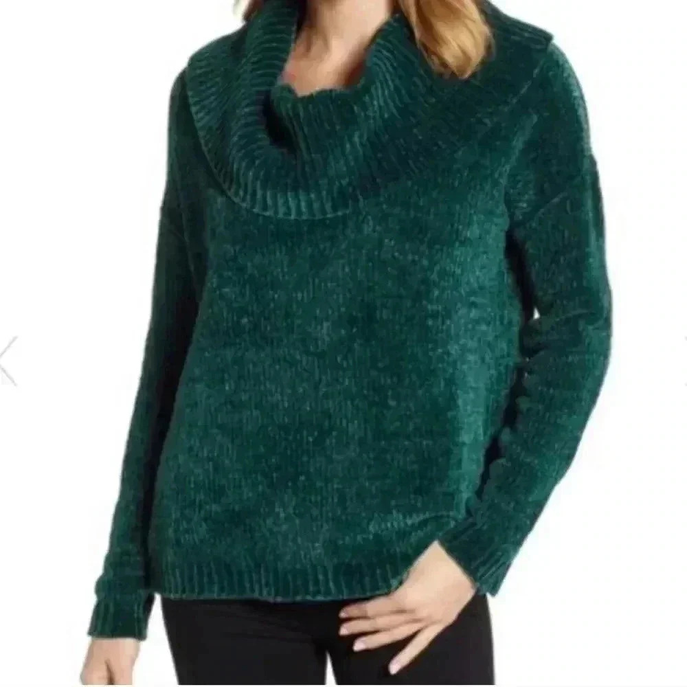 Michael Kors NWT Green Cowl Neck Sweater SIZE SMALL